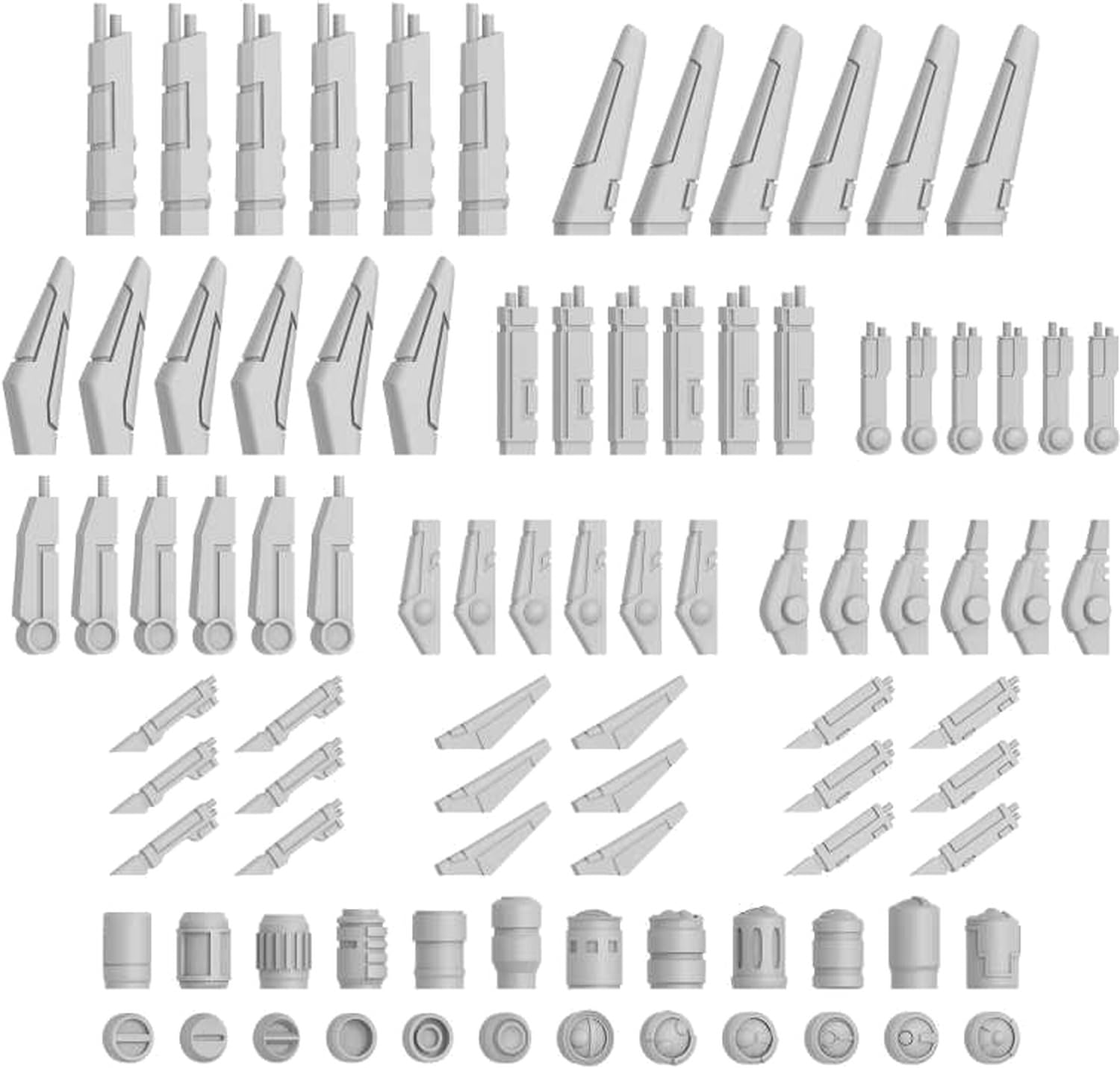 Green Staff World Battle Suit Accessories Set of 90 Model Parts