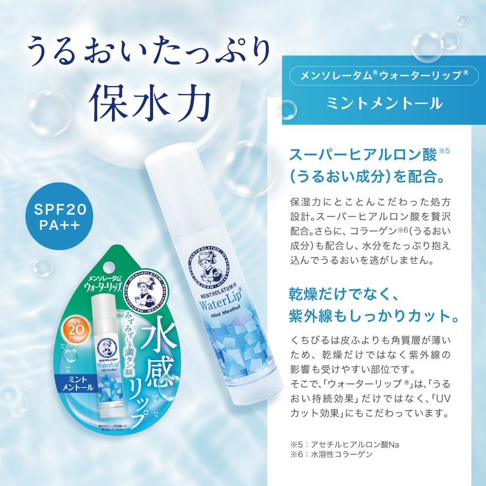 Rootoseiyaku Mentholatum Water Lip Balm with Mint 4.5g