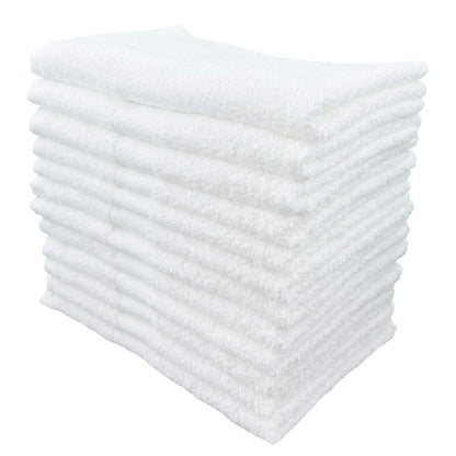 Senshu Towel White Cotton Bath Towel Set of 12 Made in Japan
