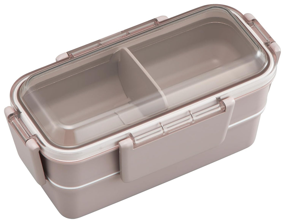 OSK Two-Tier Lunch Box with Dividers Calm Color 600ml