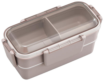 OSK Two-Tier Lunch Box with Dividers Calm Color 600ml