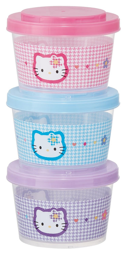 Skater Food Storage Containers Set 240ml Hello Kitty Design
