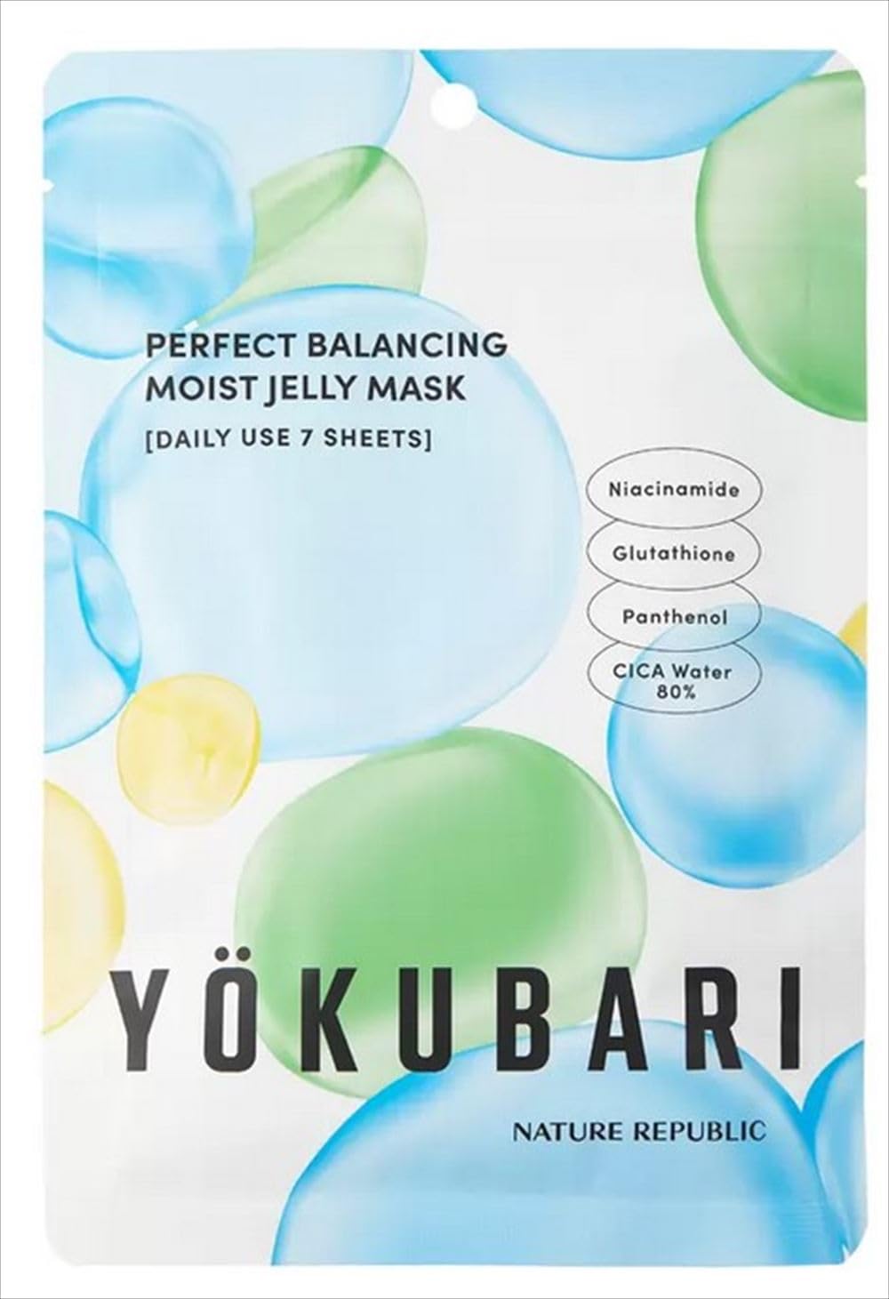NATURE REPUBLIC YOKUBARI Mask Perfect Balancing Moisture Jelly Mask 7 Sheets