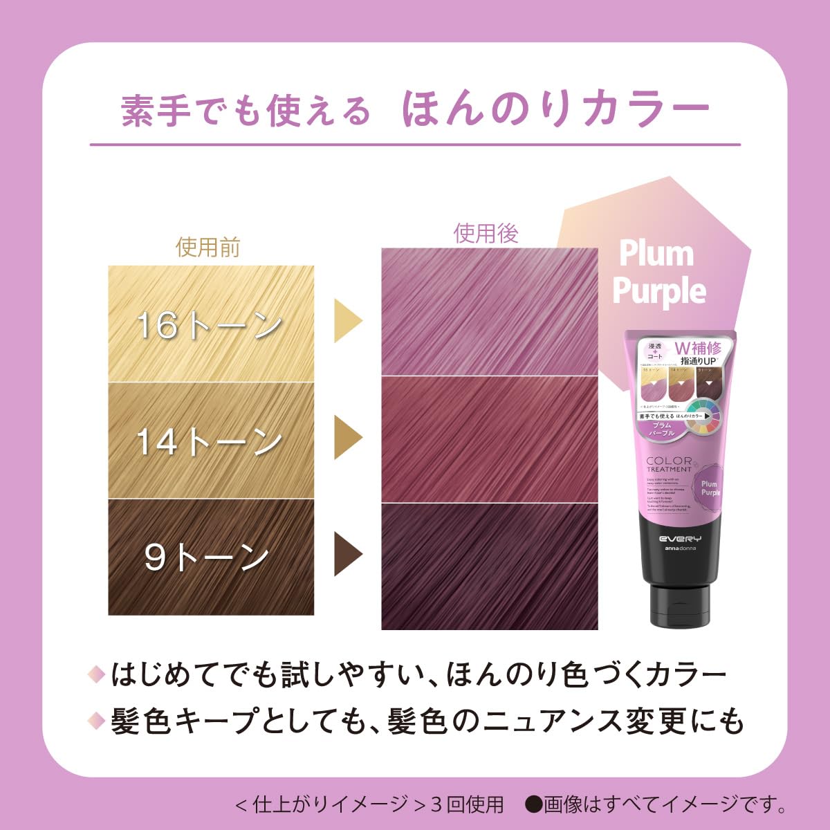 Anna Donna Every Color Treatment Plum Purple 160g