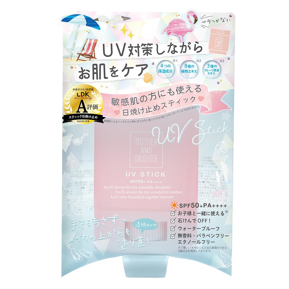 MOTHER AND DAUGHTER Clear UV Stick SPF50+ PA++++ 15g