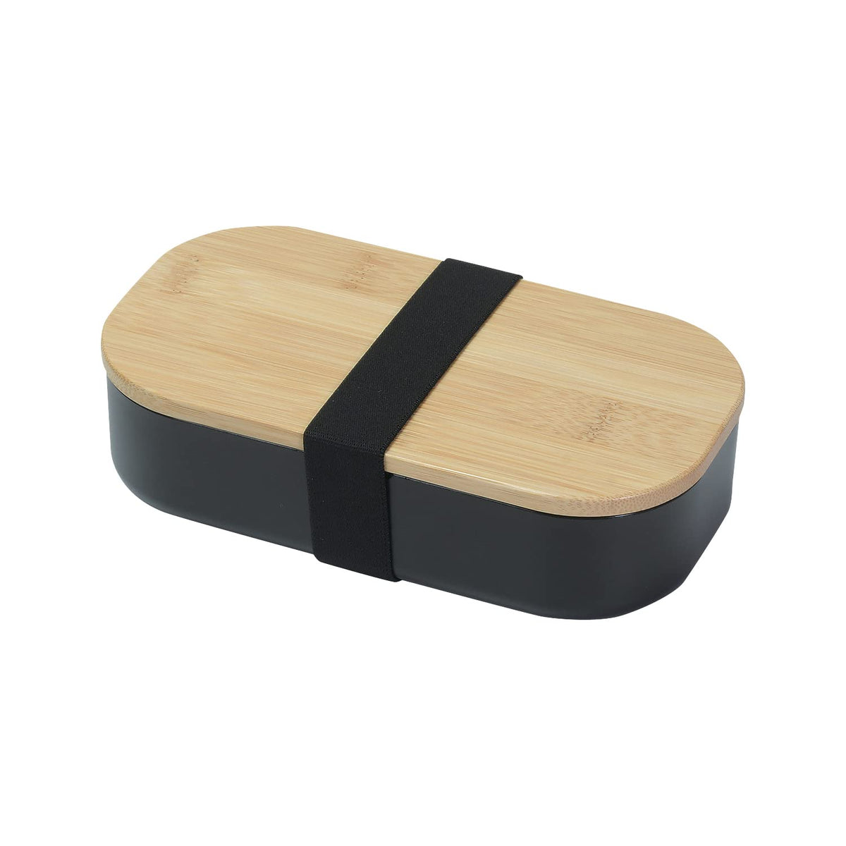 Paarukinzoku Bento Box Lunch Box 600ml Bamboo Lid Black