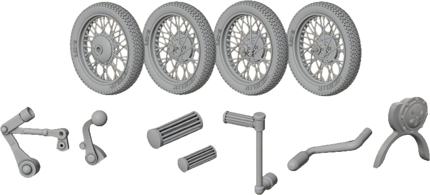 Passion Models 1/35 KS600 Sidecar Detail Upgrade Set for Tamiya Kits