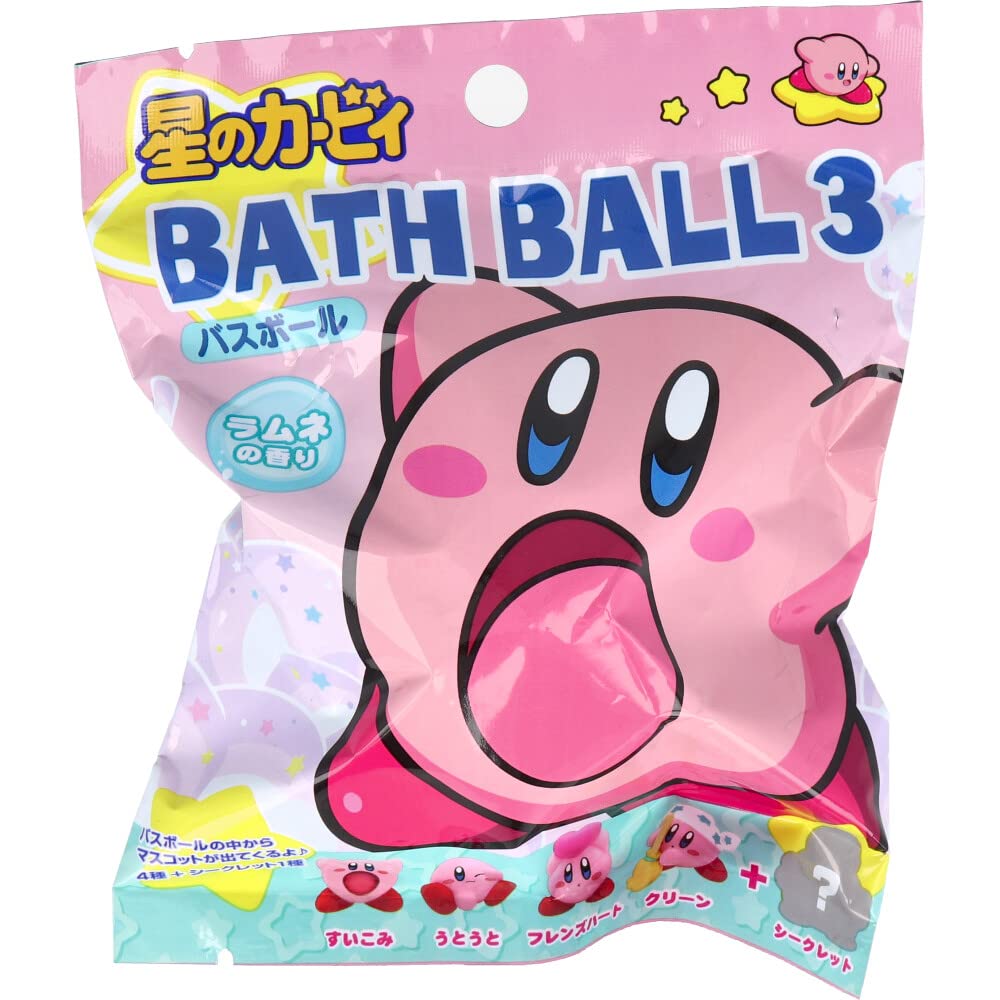 SK Japan Kirby Bath Ball 75g with Refreshing Ramune Scent