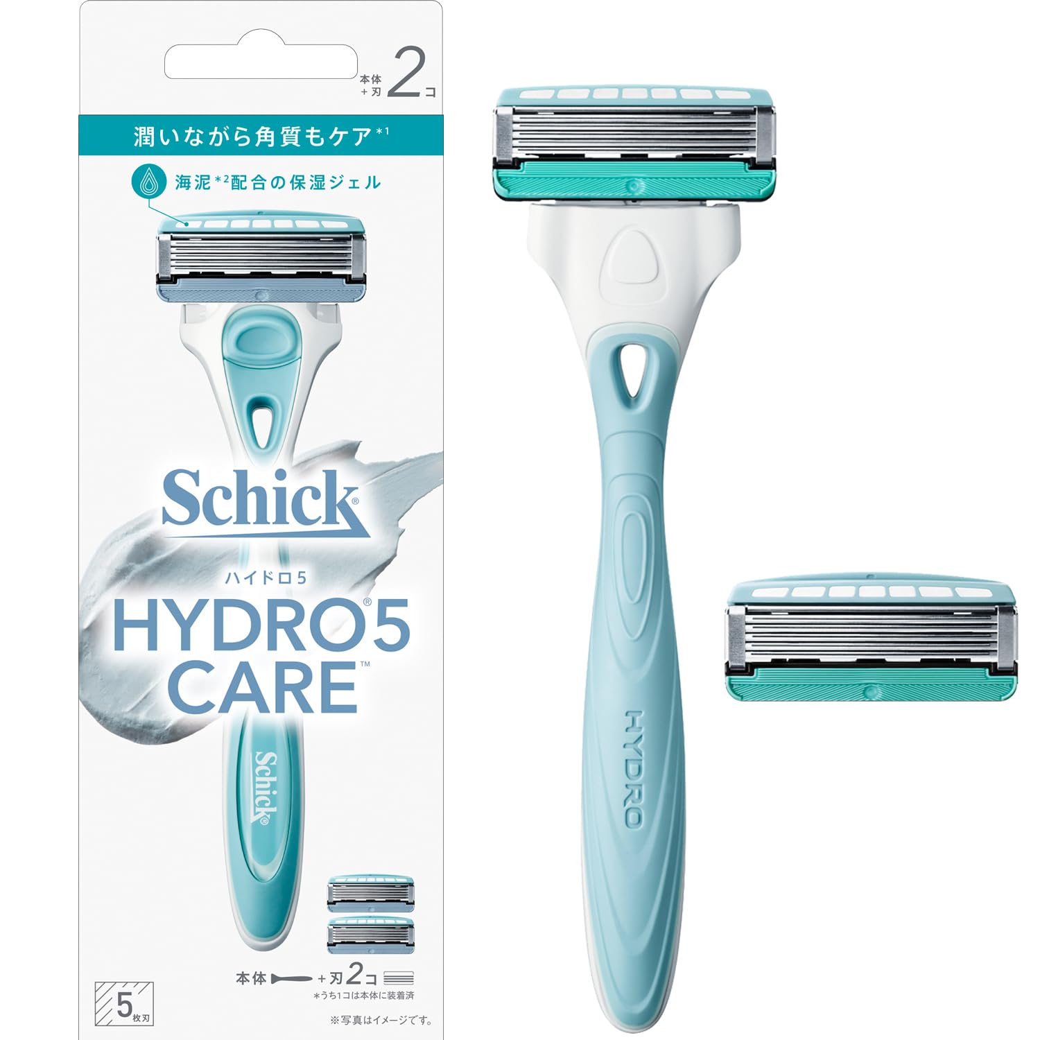 Schick Hydro 5 Care Razor with Moisturizing Blade and Replacement Cartridge