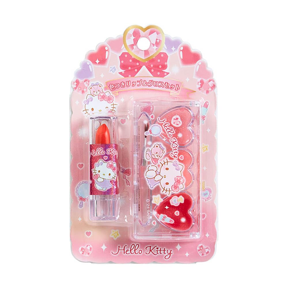 SANRIO Hello Kitty Lip &amp; Gloss Set for Colorful Lips