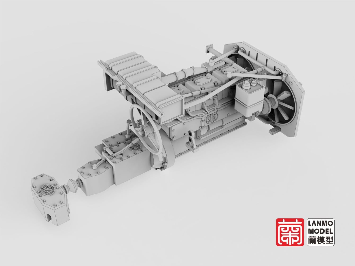 Lanmo Model 1/35 Interior Set for Italian Outbrinda AB40/41/43 Scale Model