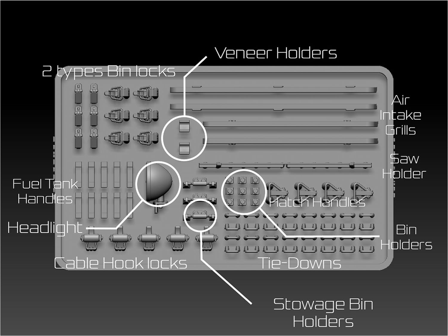 BSK Model 1/35 Russian T-34-76 T-34-85 Tank Detail Parts Set