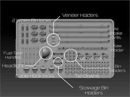 BSK Model 1/35 Russian T-34-76 T-34-85 Tank Detail Parts Set