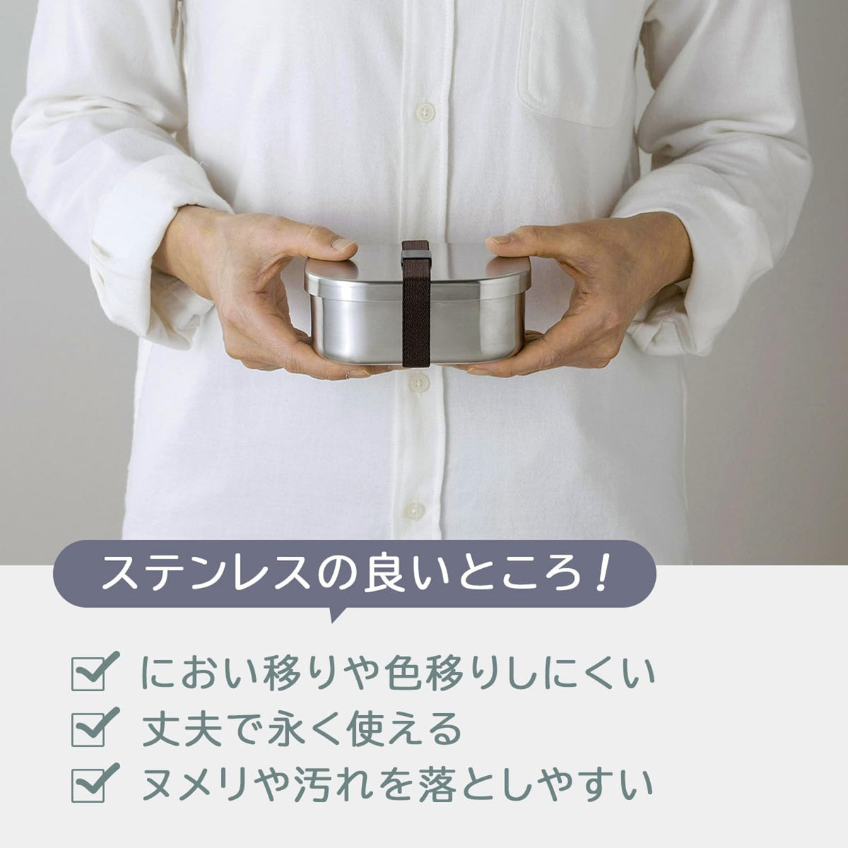 Shimomurakihan Bento Box Square S 400ml Stainless Steel Durable Design