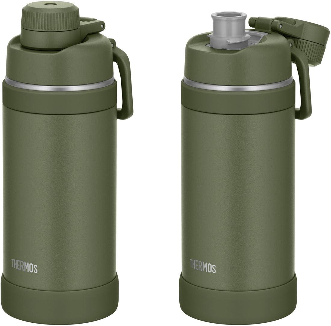 THERMOS Vacuum Insulated Sports Bottle with Handle, Khaki 750ml