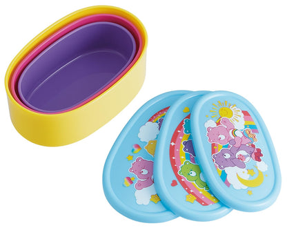 Skater Lunch Box Set with Care Bears Design - 3 Containers