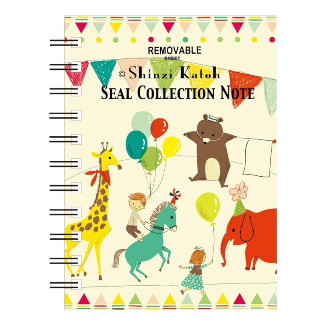 Shinzi Katoh A6 Circus Sticker Book by Seal Do 40 Pages Made in Japan