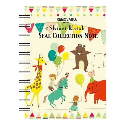 Shinzi Katoh A6 Circus Sticker Book by Seal Do 40 Pages Made in Japan