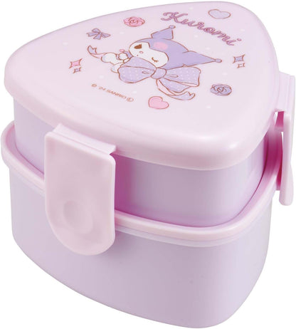 Skater Two-Tier Antibacterial Rice Ball Lunch Box 500ml