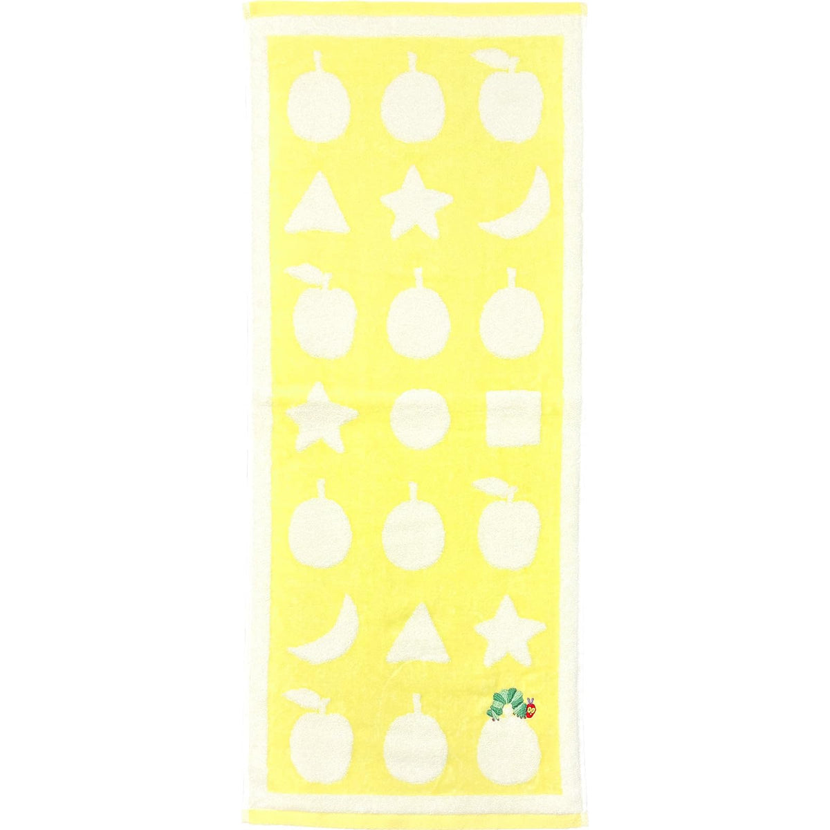 Hayashi Face Towel 33x80cm Featuring Hungry Caterpillar Design