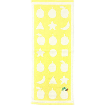 Hayashi Face Towel 33x80cm Featuring Hungry Caterpillar Design