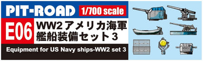 PIT-ROAD 1/700 Skywave Series WWII US Navy Ship Equipment Set 3