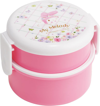 Skater Round Lunch Box with Fork 500ml Made in Japan