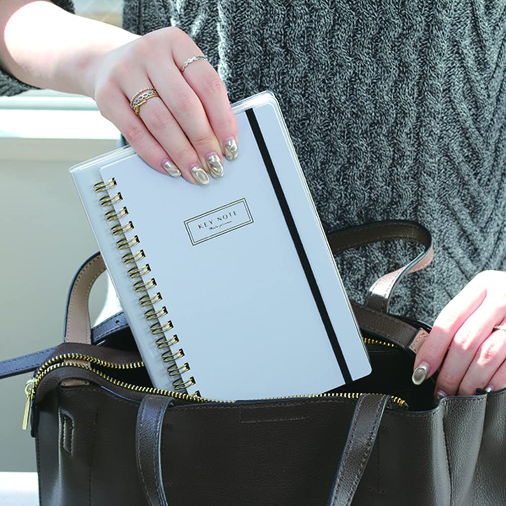 LABCLIP B6 Slim Notebook with Horizontal Lines in Gray