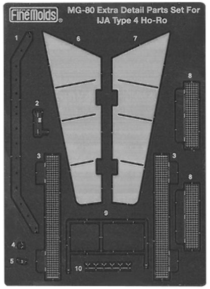 FineMolds 1/35 Scale Detail Parts for Type 4 Self-Propelled Gun