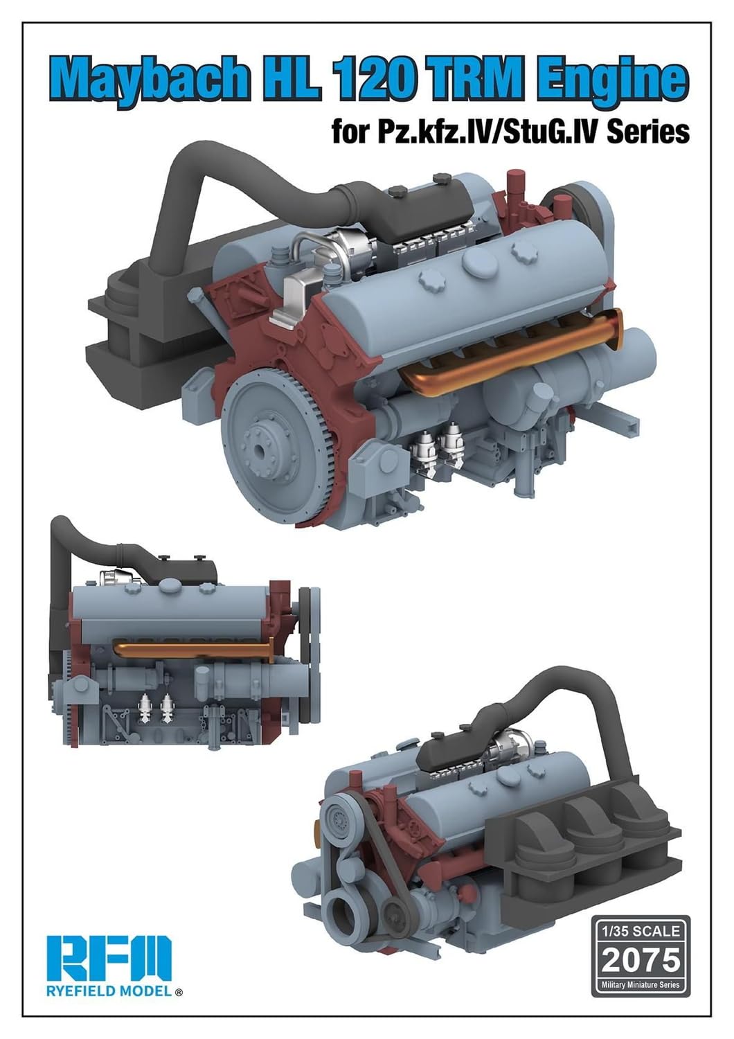 Rye Field Model 1/35 German Panzer IV Engine Set for Model Kits
