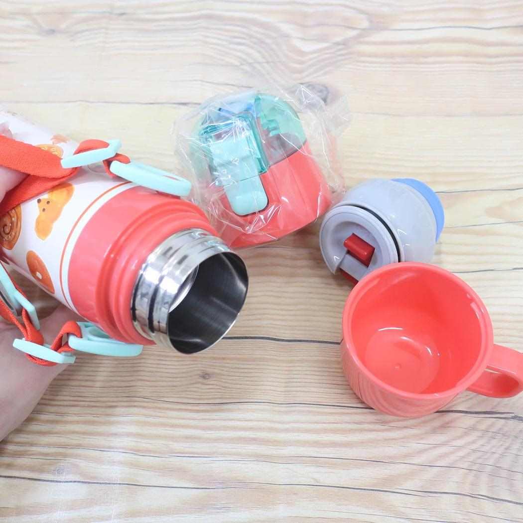 Skater Kids Water Bottle 2-Way 470ml with Cup for Boys and Girls
