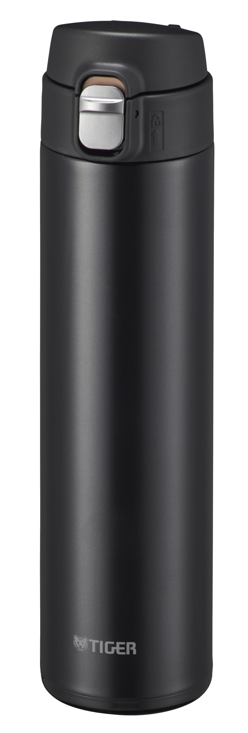 TIGER Stainless Steel Water Bottle 600ml with One-Push Lid