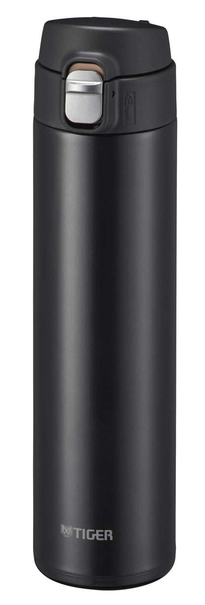 TIGER Stainless Steel Water Bottle 600ml with One-Push Lid