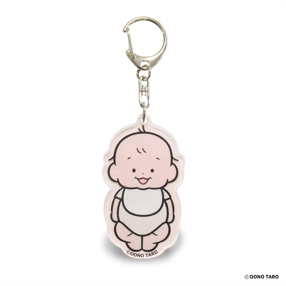 Morisaka Global Acrylic Keychain Baby Romper 7x7cm Cute Collectible