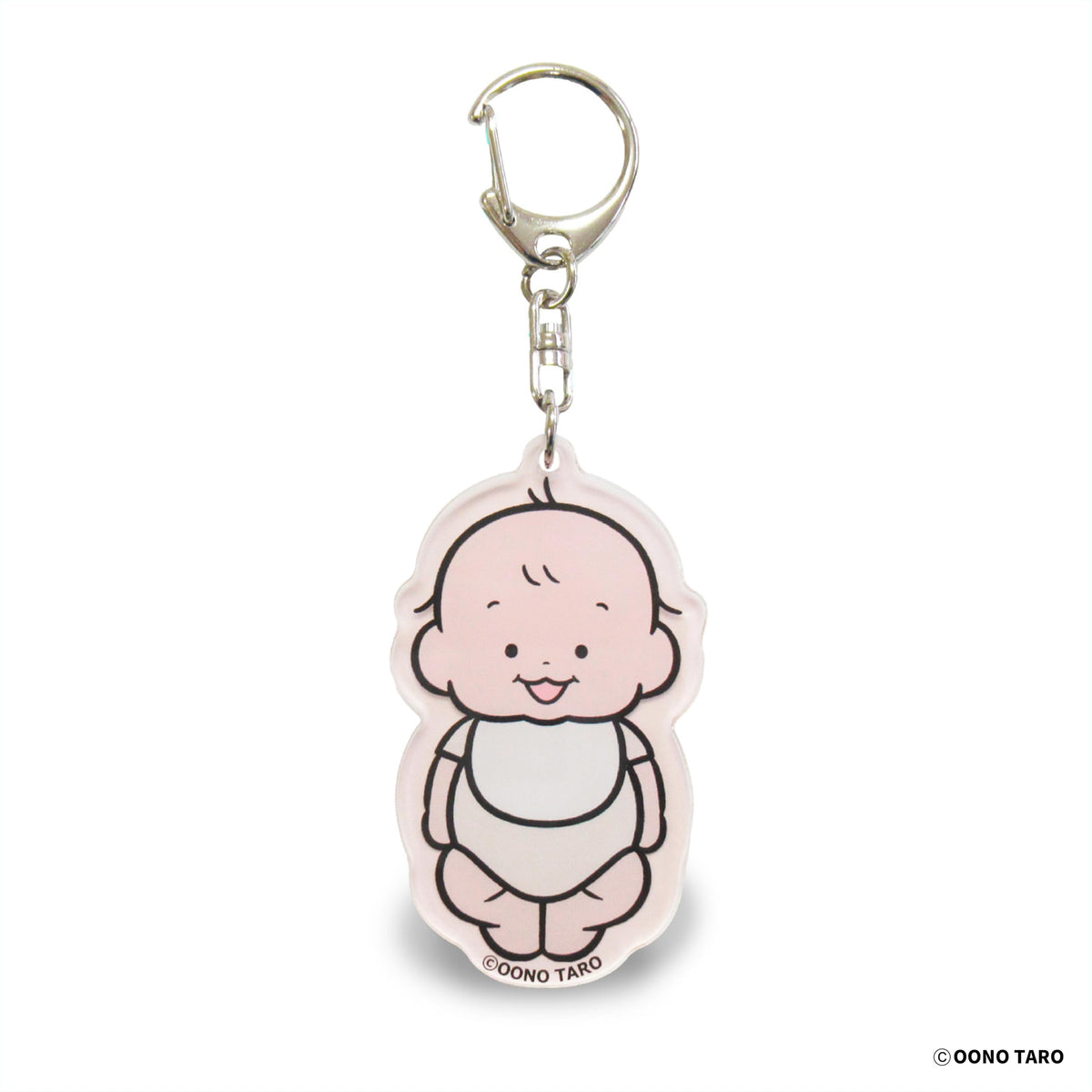 Morisaka Global Acrylic Keychain Baby Romper 7x7cm Cute Collectible