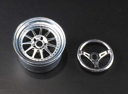 ASUKAMODEL 1/24 Orange Wheels Forged Matte Finish Model Parts