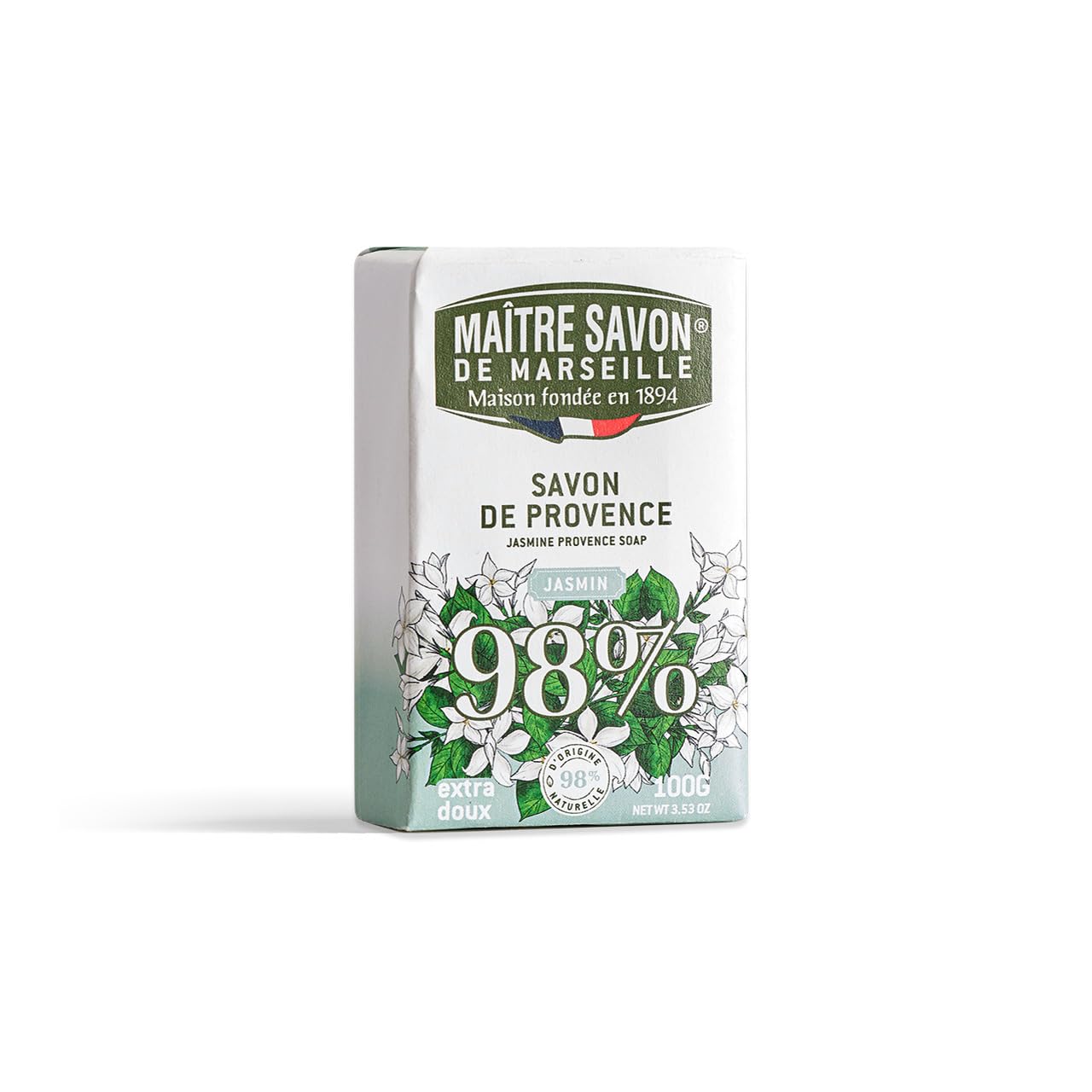 Maitre Savon de Marseille Jasmine Fragrance Soap 100g