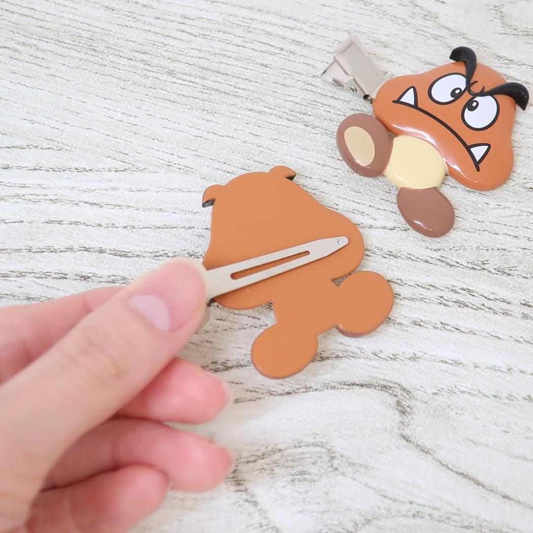 Sun Art Mario Front Hair Clip with Goomba Design