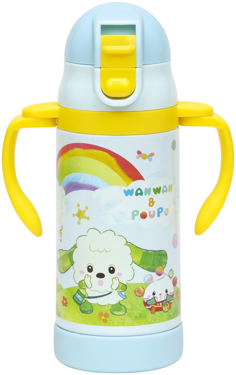 Skater 2WAY Stainless Steel Baby Mug with Straw 350ml