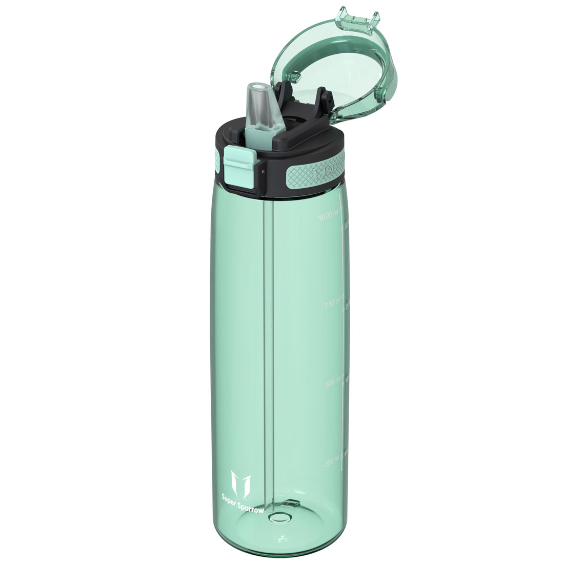 Super Sparrow Water Bottle 1L BPA-Free with Straw for Hydration