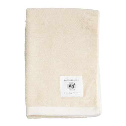 OKA Antimicrobial Face Towel 34cm x 77cm Ivory