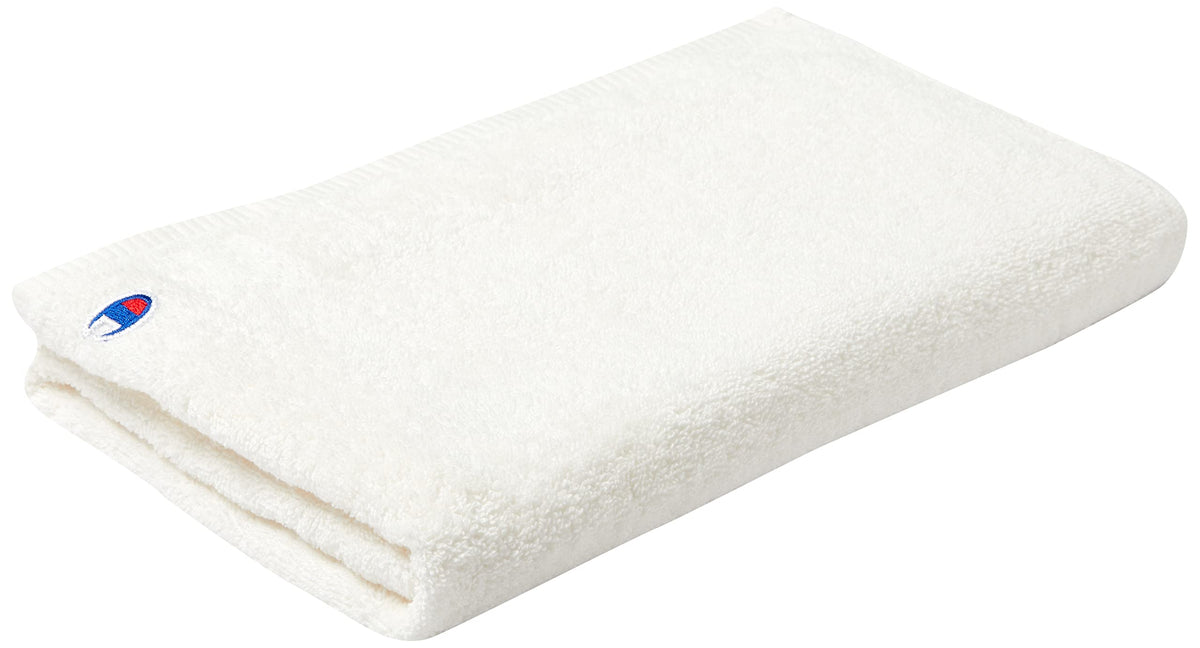 Marushin Sports Towel 34x110cm with Major Patch White