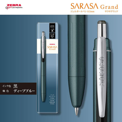 ZEBRA Sarasa Grand Gel Pen Deep Blue Ink 0.5mm
