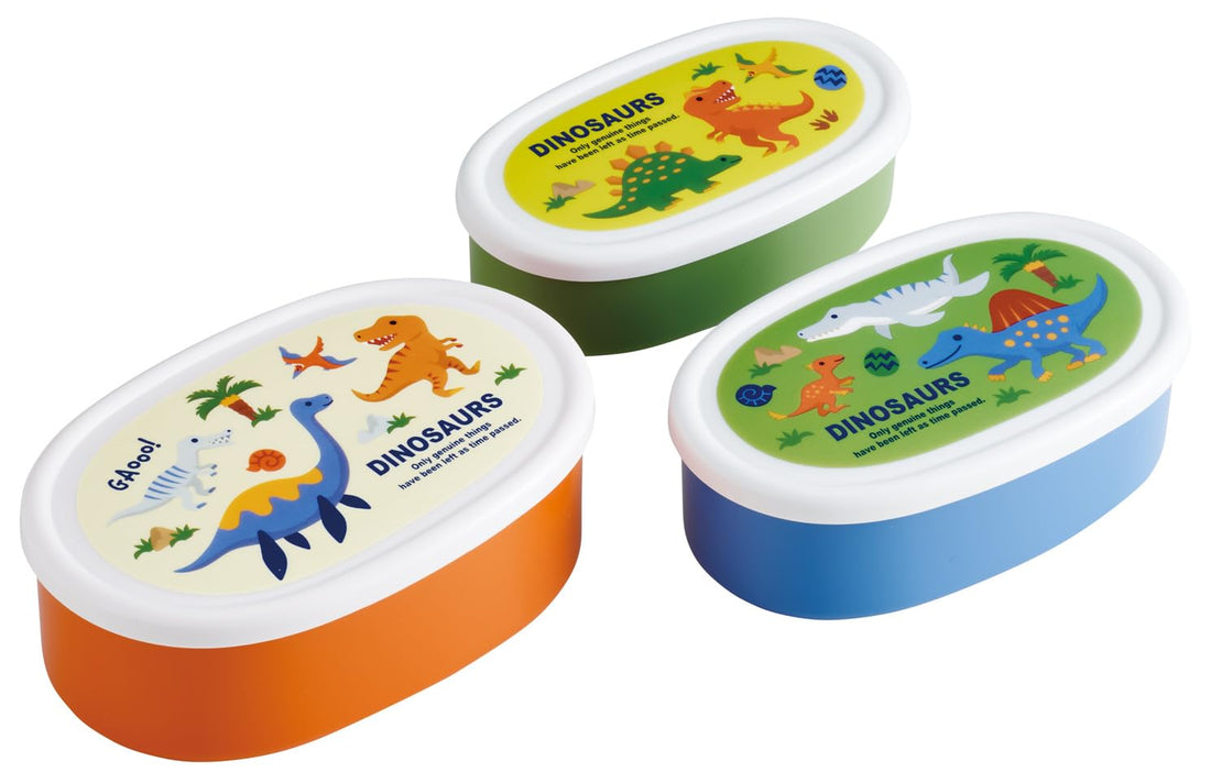 Skater Bento Box Set with Dinosaur Design for Kids