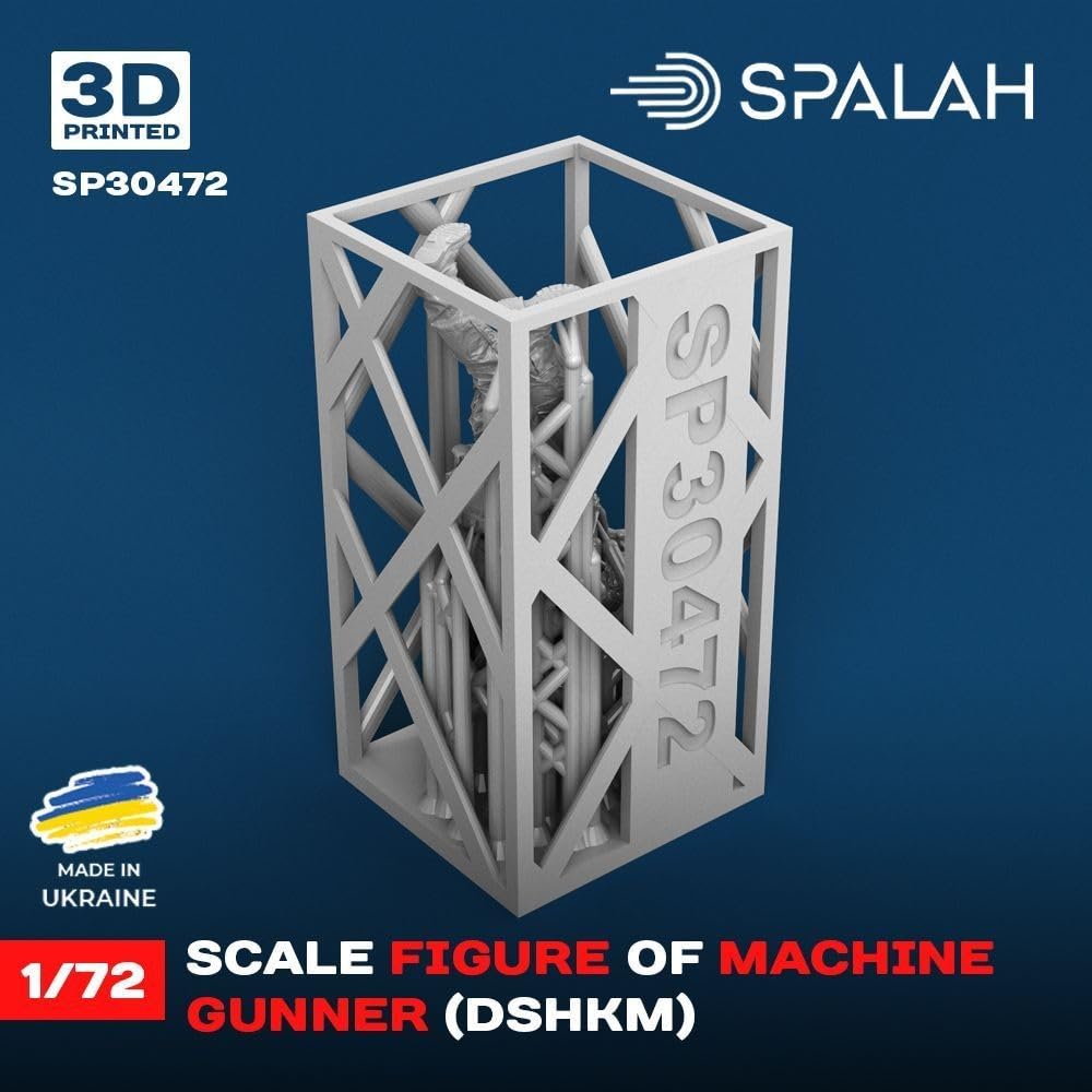 Spalah 1/72 DShK 12.7mm Machine Gun Shooter 3D Printed Kit