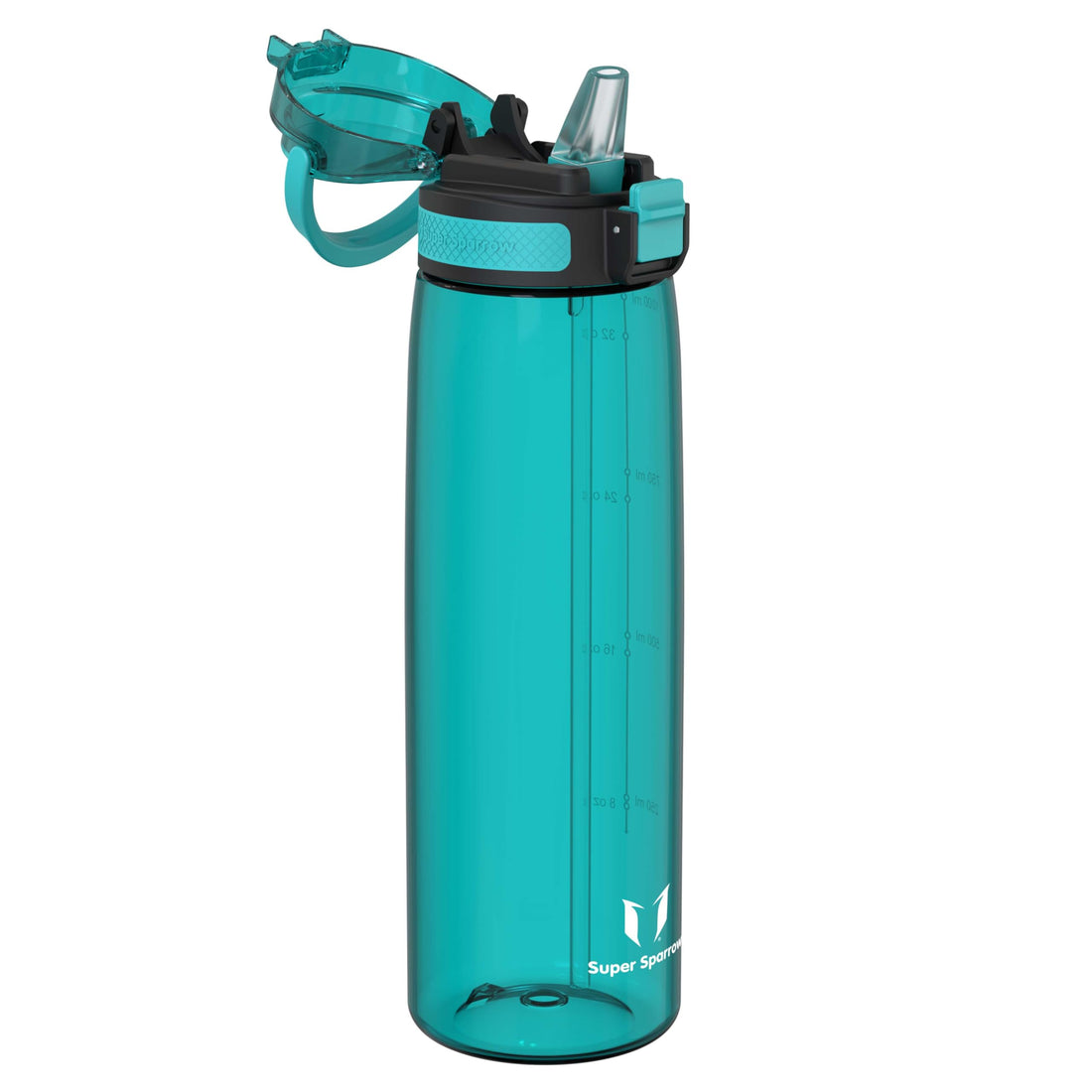 Super Sparrow Water Bottle 1L with Straw BPA-Free Tritan Design