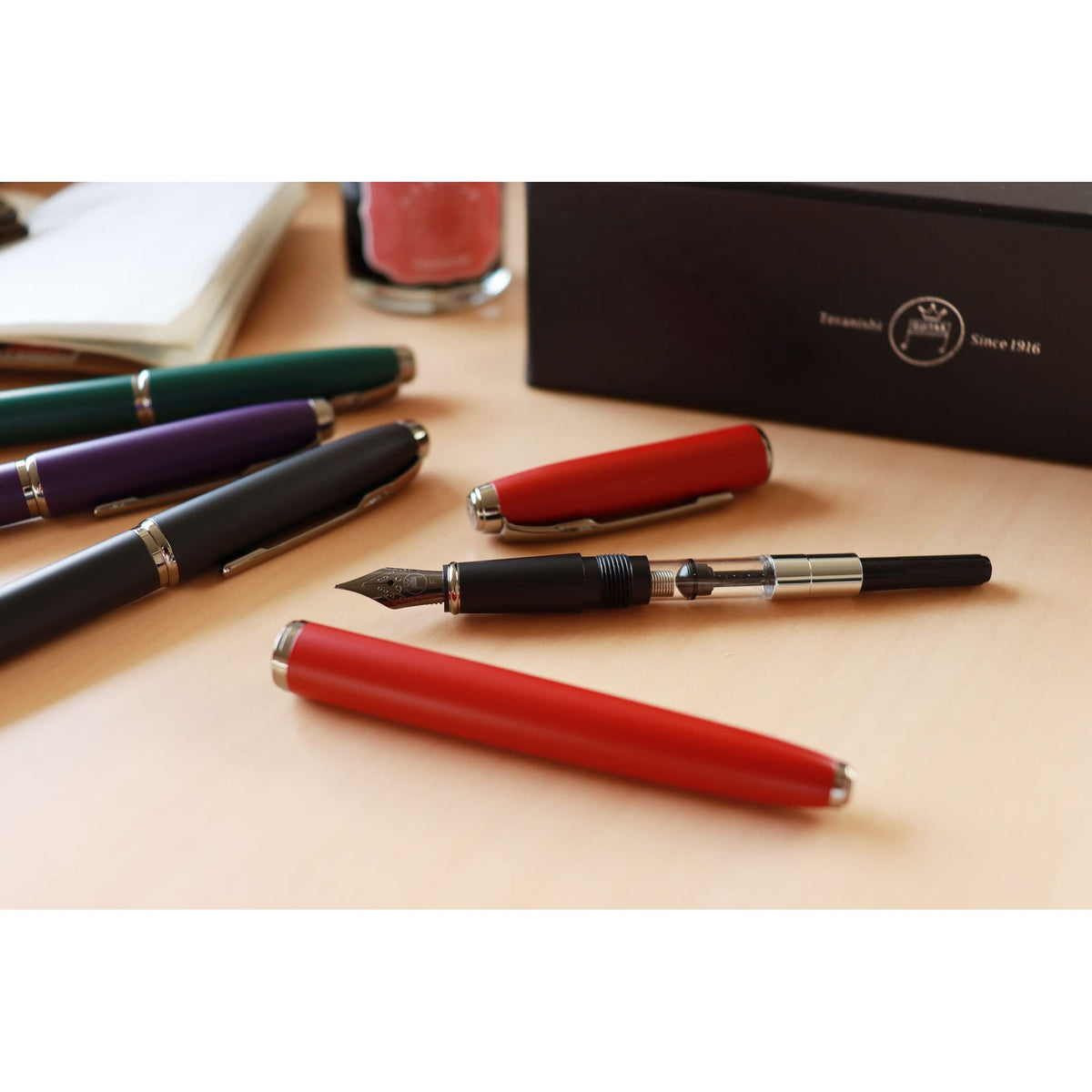 Teranishi Chemical Fountain Pen Green Fine Point