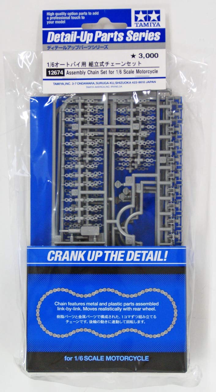 TAMIYA Detail Up Parts Series No.74 1/6 Motorcycle Assembly Chain Set