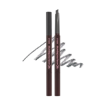 ETUDE Drawing Eyebrow Pencil Pro Dark Gray 0.25g with Built-in Brush