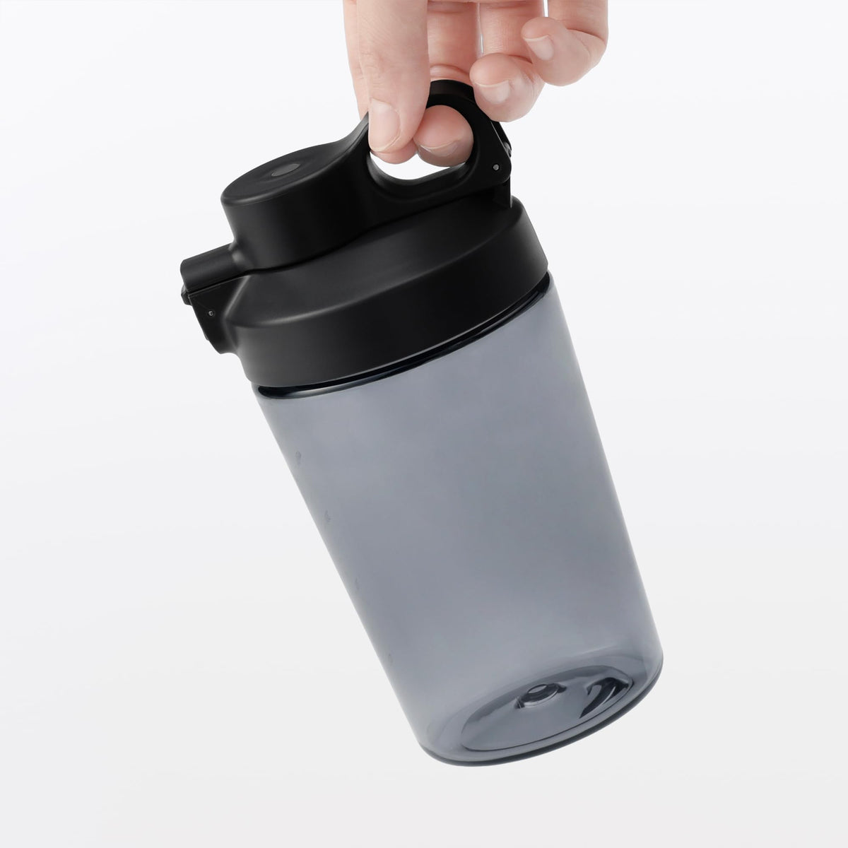 Mujirushiryouhin One-Touch Bottle Easy to Clean Black 500mL